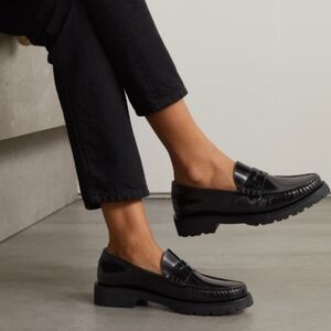 YSL Black Penny Loafer